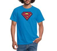 Spreadshirt DC Comics Superman Logo Original Karneval Männer T-Shirt, M, Royalblau
