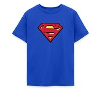Spreadshirt DC Comics Superman Logo Original Karneval Teenager T-Shirt, 152/164 (12-14 Jahre), Royalblau