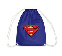 Spreadshirt DC Comics Superman Logo Used Look Turnbeutel, One size, Königsblau