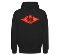 Spreadshirt Der Herr Der Ringe Das Rote Auge Saurons Unisex Hoodie, S, Schwarz