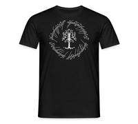 Spreadshirt Der Herr Der Ringe Der Weiße Baum Gondors Männer T-Shirt, M, Schwarz