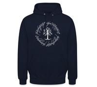 Spreadshirt Der Herr Der Ringe Der Weiße Baum Gondors Unisex Hoodie, XXL, Navy