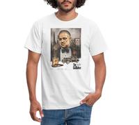 Spreadshirt Der Pate The Godfather Don Corleone Mafia Boss Mafia Film Männer T-Shirt, L, Weiß