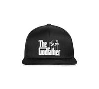 Spreadshirt Der Pate The Godfather Logo Marionette Snapback Cap, One Size, Schwarz/Schwarz