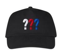 Spreadshirt Die DREI Fragezeichen Logo Stickerei Kinder Basecap, One Size, Schwarz
