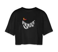 Spreadshirt Die Wilden Kerle Grinsen Frauen Oversized Cropped Top, XL, Schwarz