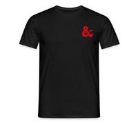 Spreadshirt Dungeons and Dragons Logo In Rot Männer T-Shirt, S, Schwarz