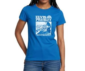 Spreadshirt Elvis Presley You're A Heartbreaker Weiß Frauen T-Shirt, M, Royalblau