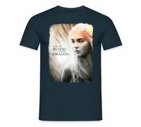 Spreadshirt Game of Thrones Daenerys Targaryen Spruch Männer T-Shirt, L, Navy