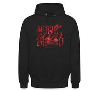 Spreadshirt Game of Thrones Haus Targaryen Fire & Blood Logo Unisex Hoodie