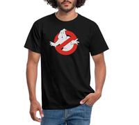 Spreadshirt Ghostbusters Classic Logo Männer T-Shirt, 4XL, Schwarz