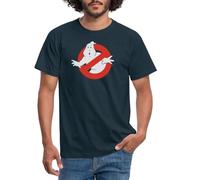 Spreadshirt Ghostbusters Classic Logo Männer T-Shirt, L, Navy
