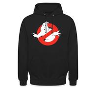 Spreadshirt Ghostbusters Classic Logo Unisex Hoodie, XXL, Schwarz