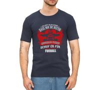 Spreadshirt Gott Spruch Nur Die Besten Fahren Motorrad Herren Slim Fit T-Shirt, XXL, Navy