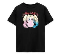 Spreadshirt Harley Quinn Mad Love Bubblegum Teenager T-Shirt, 152/164 (12-14 Jahre), Schwarz