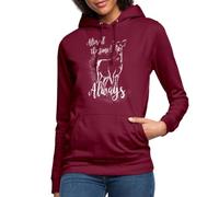 Spreadshirt Harry Potter After All This Time Always Damen Hoodie, S, Bordeaux