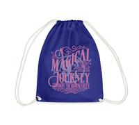 Spreadshirt Harry Potter Gleis 9 ¾ Design In Rosa & Blau Turnbeutel, One size, Königsblau