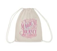 Spreadshirt Harry Potter Gleis 9 ¾ Design In Rosa & Blau Turnbeutel, One size, Natur