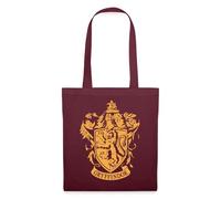 Spreadshirt Harry Potter Haus Gryffindor Wappen Logo Stoffbeutel, One size, Burgunderrot