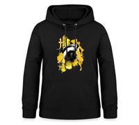 Spreadshirt Harry Potter Haus Hufflepuff Dachs Damen Hoodie, M, Schwarz