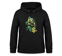 Spreadshirt Harry Potter Haus Slytherin Schlange Damen Hoodie, M, Schwarz