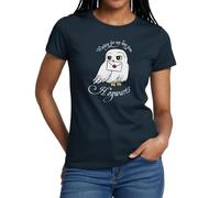 Spreadshirt Harry Potter Hedwig Brief Frauen T-Shirt, L, Navy