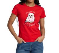 Spreadshirt Harry Potter Hedwig Brief Frauen T-Shirt, L, Rot