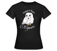 Spreadshirt Harry Potter Hedwig Brief Frauen T-Shirt, XL, Schwarz