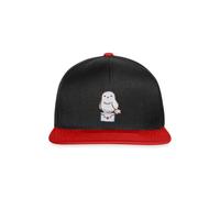 Spreadshirt Harry Potter Hedwig Mit Briefumschlag Stick-Design Snapback Cap, One Size, Schwarz/Rot