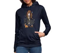 Spreadshirt Harry Potter Hermine Granger Chibi Damen Hoodie, S, Navy