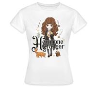 Spreadshirt Harry Potter Hermine Granger Chibi Frauen T-Shirt, S, Weiß
