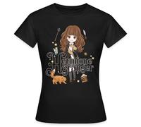 Spreadshirt Harry Potter Hermine Granger Chibi Frauen T-Shirt, XL, Schwarz