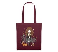 Spreadshirt Harry Potter Hermine Granger Chibi Stoffbeutel, One size, Burgunderrot