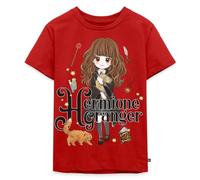Spreadshirt Harry Potter Hermine Granger Chibi Teenager Premium T-Shirt, 158/164 (12 Jahre), Rot