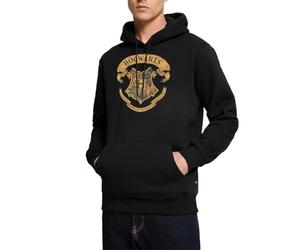 Spreadshirt Harry Potter Hogwarts Wappen Herren Premium Hoodie, 3XL, Schwarz