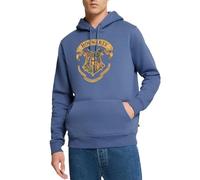 Spreadshirt Harry Potter Hogwarts Wappen Herren Premium Hoodie, XL, Taubenblau