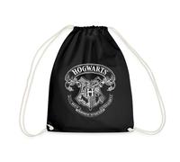 Spreadshirt Harry Potter Hogwarts Wappen Zeichnung Turnbeutel, One size, Schwarz
