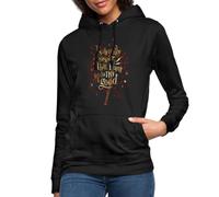 Spreadshirt Harry Potter I Solemnly Swear Spruch Damen Hoodie, S, Schwarz