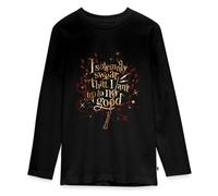 Spreadshirt Harry Potter I Solemnly Swear Spruch Teenager Premium Langarmshirt, 158/164 (12 Jahre), Schwarz