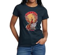 Spreadshirt Harry Potter Phönix Fawkes Frauen T-Shirt, L, Navy