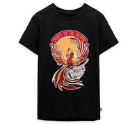 Spreadshirt Harry Potter Phönix Fawkes Teenager Premium T-Shirt, 158/164 (12 Jahre), Schwarz