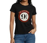Spreadshirt Harry Potter Platform 9 3/4 Frauen T-Shirt, L, Schwarz