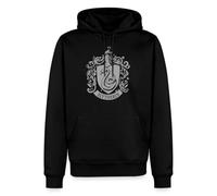 Spreadshirt Harry Potter Slytherin Banner Wappen Herren Premium Hoodie, M, Schwarz