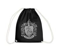 Spreadshirt Harry Potter Slytherin Banner Wappen Turnbeutel, One size, Schwarz