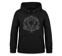 Spreadshirt Harry Potter Slytherin Wappen Schlange Frauen Hoodie, M, Schwarz