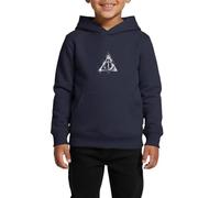 Spreadshirt Harry Potter Teil 7 Symbol Kinder Premium Hoodie, 146/152 (10 Jahre), Navy