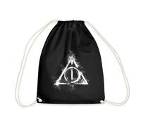 Spreadshirt Harry Potter Teil 7 Symbol Turnbeutel, One size, Schwarz