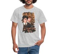 Spreadshirt Harry Potter Ugly Christmas Harry & Ron Männer T-Shirt, L, Grau meliert