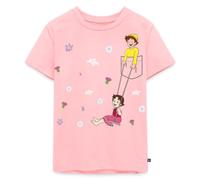 Spreadshirt Heidi Schaukelt Mit Peter Brusttasche Kinder Premium T-Shirt, 98/104 (2 Jahre), Rosa