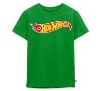 Spreadshirt Hot Wheels Klassisches Logo Kinder Premium T-Shirt, 110/116 (4 Jahre), Grün